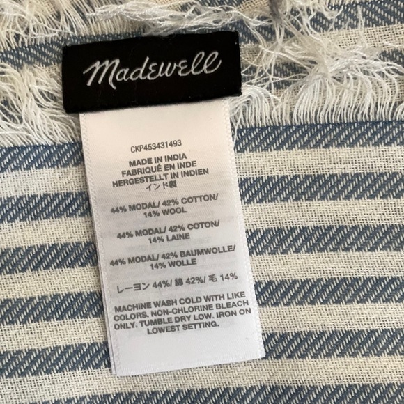 MADEWELL FRINGED SCARF - Picture 5 of 7